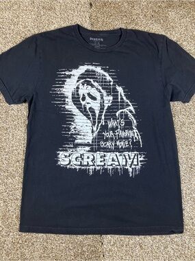 Scream Black Graphic Short Sleeve Tee